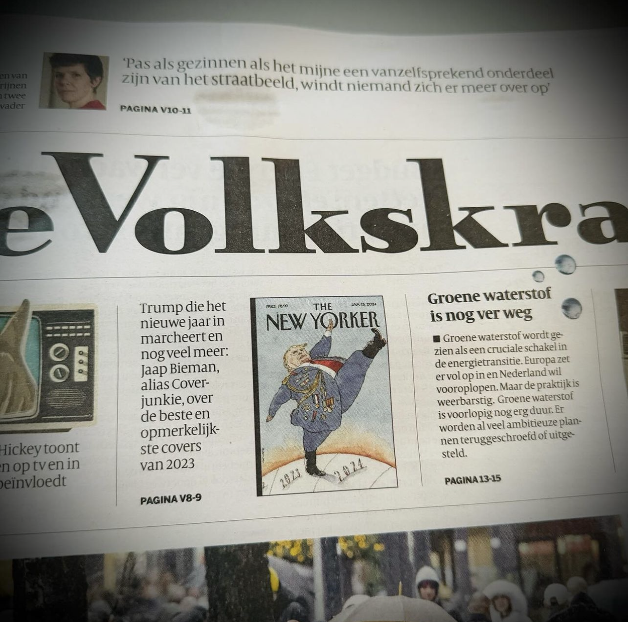 january ’23: frontpage Volkskrant Magazine