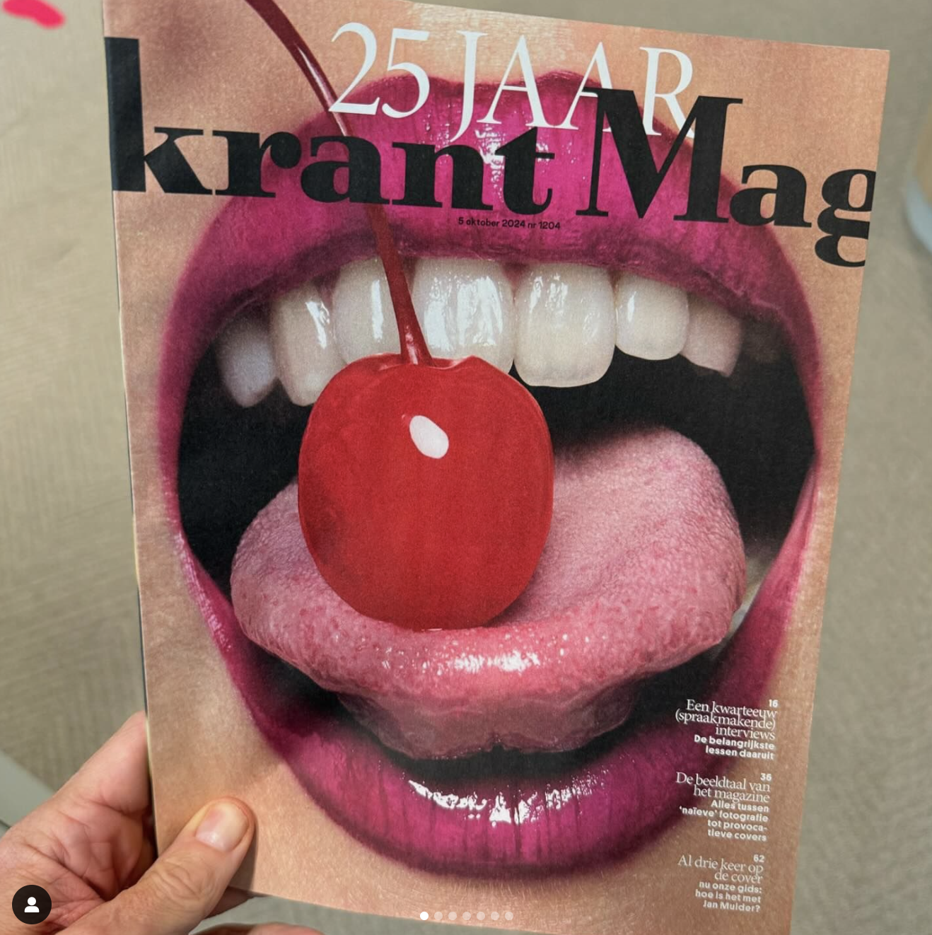 the celebration cover anniversary Volkskrant Magazine